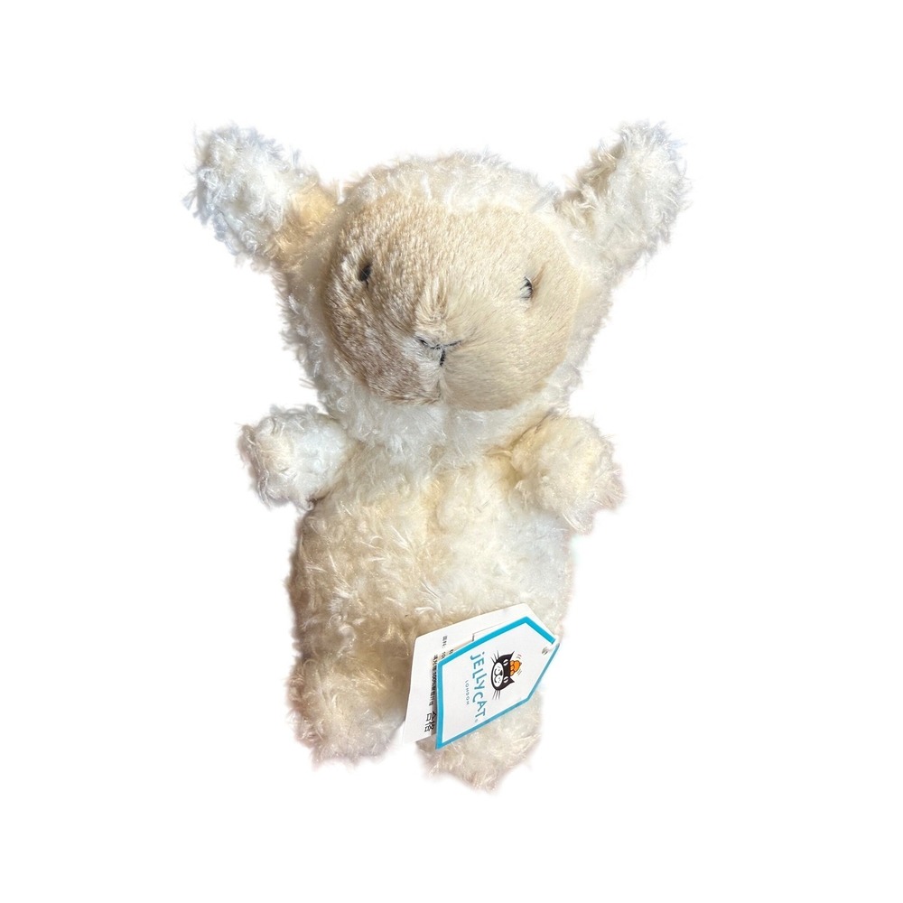Jellycat London Yummy Lamb Cream White Plush Stuffed Animal Toy YUM6LM NWT 6"